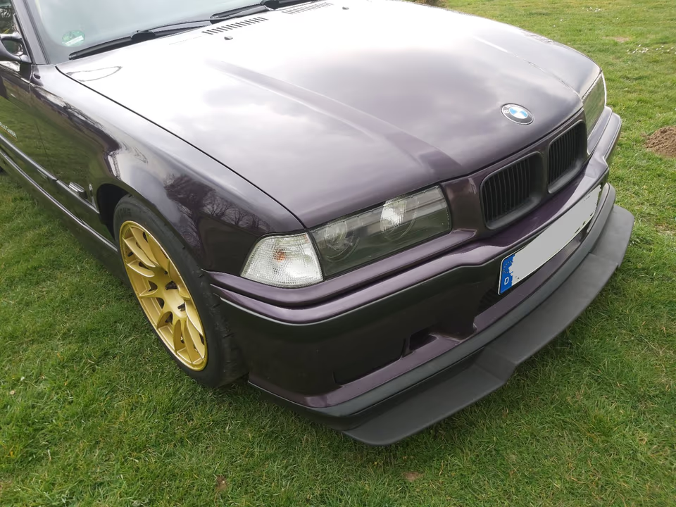 ADJUSTABLE FRONT SPLITTER KIT FOR BMW E36 M3 GT , BRAND NEW