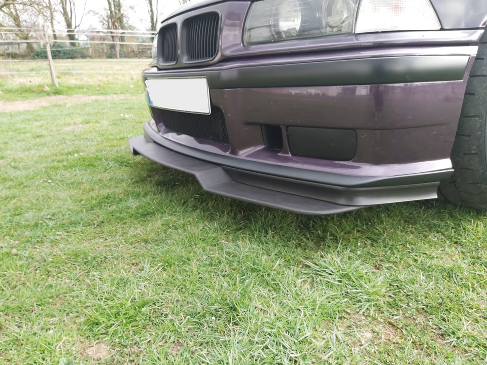 ADJUSTABLE FRONT SPLITTER KIT FOR BMW E36 M3 GT , BRAND NEW