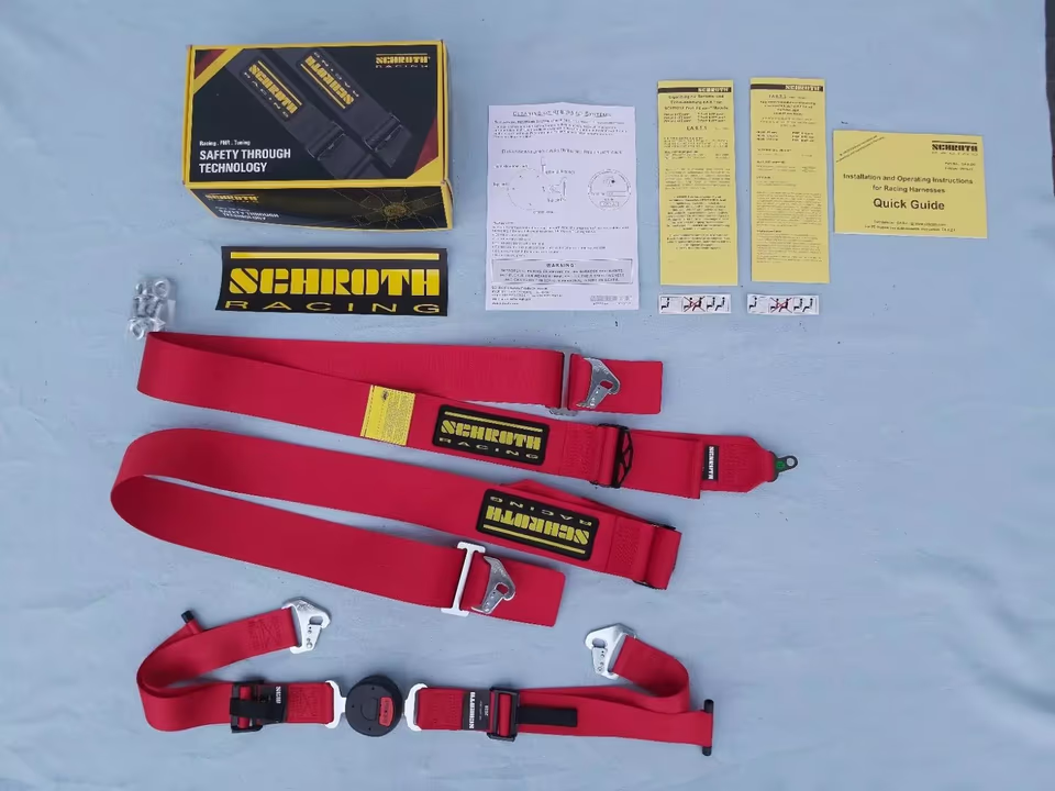 SCHROTH PROFI II-FE ASM BELT, RED, RELEASE, RIGHT, NEW. 25271