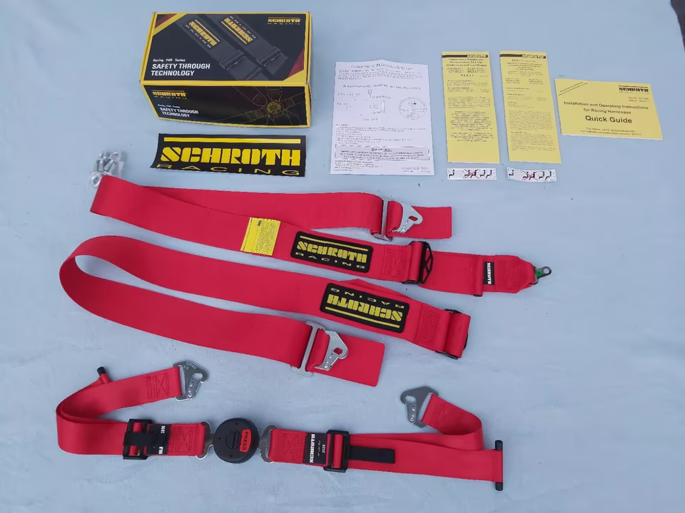 SCHROTH PROFI II-FE ASM BELT, RED, RELEASE, RIGHT, NEW. 25271