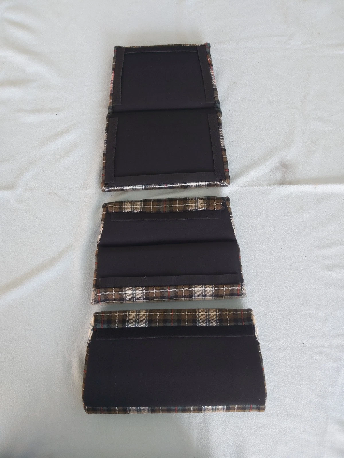 Center inserts made of fabric with a "TARTAN" pattern for RECARO Pole Position ABE seat