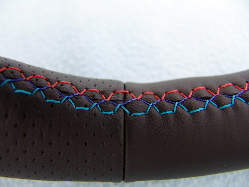 BMW E30 M Technic 2 steering wheel 370mm, new plain/perforated leather