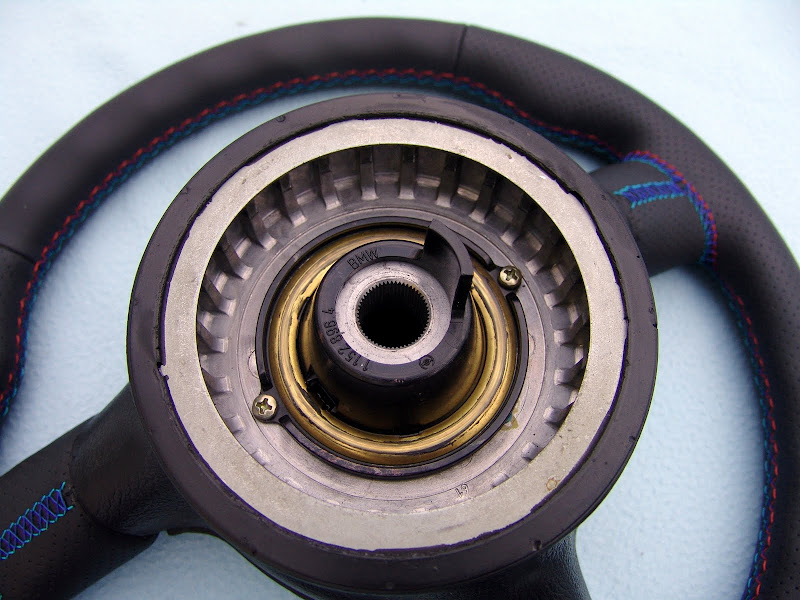 BMW E30 M Technic 2 steering wheel 370mm, new plain/perforated leather