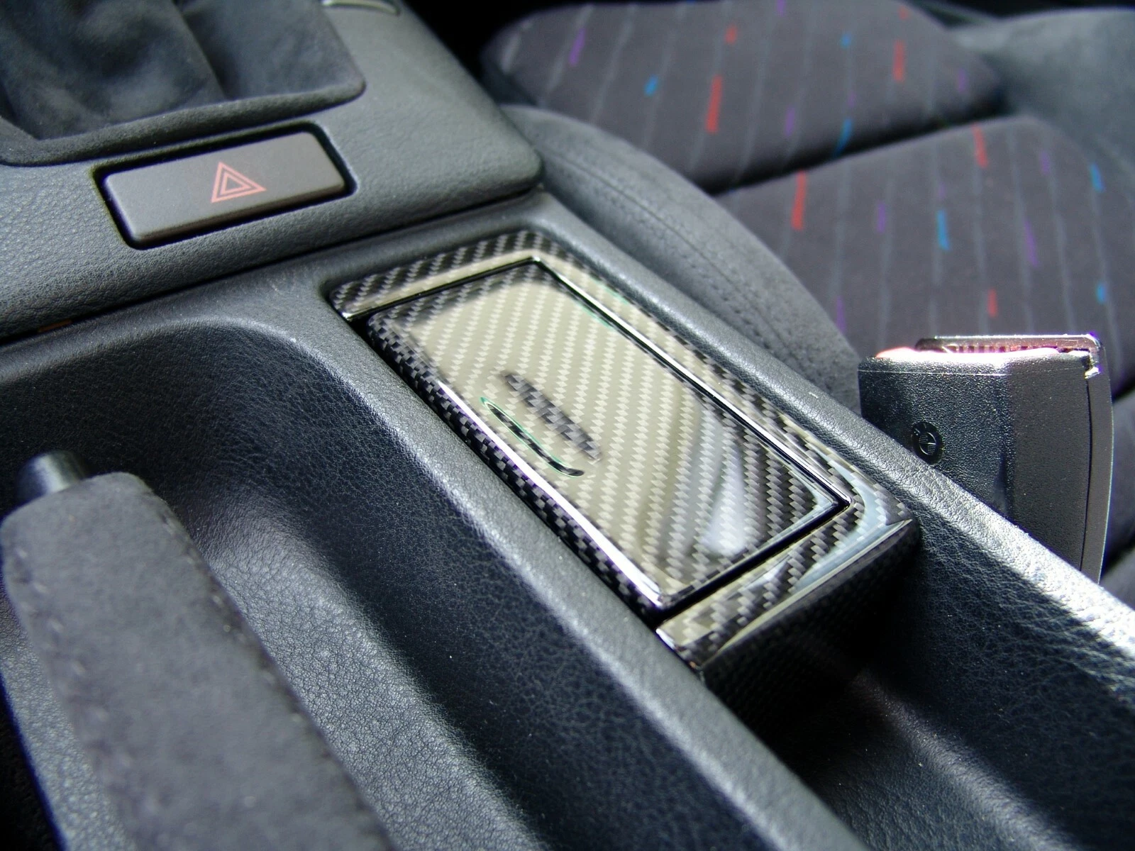 BMW E36 M3 REAL CARBON FRONT AND REAR ASH TRAYS, NEW LAMINATED