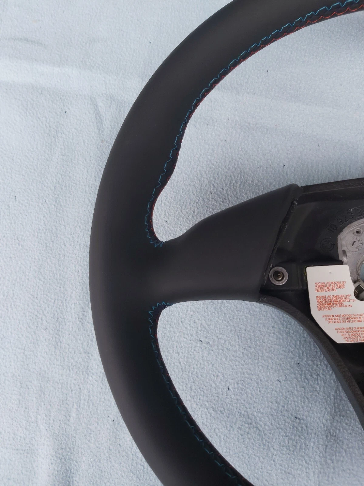 BMW E36 Euro sports steering wheel with thumb rests, new leather