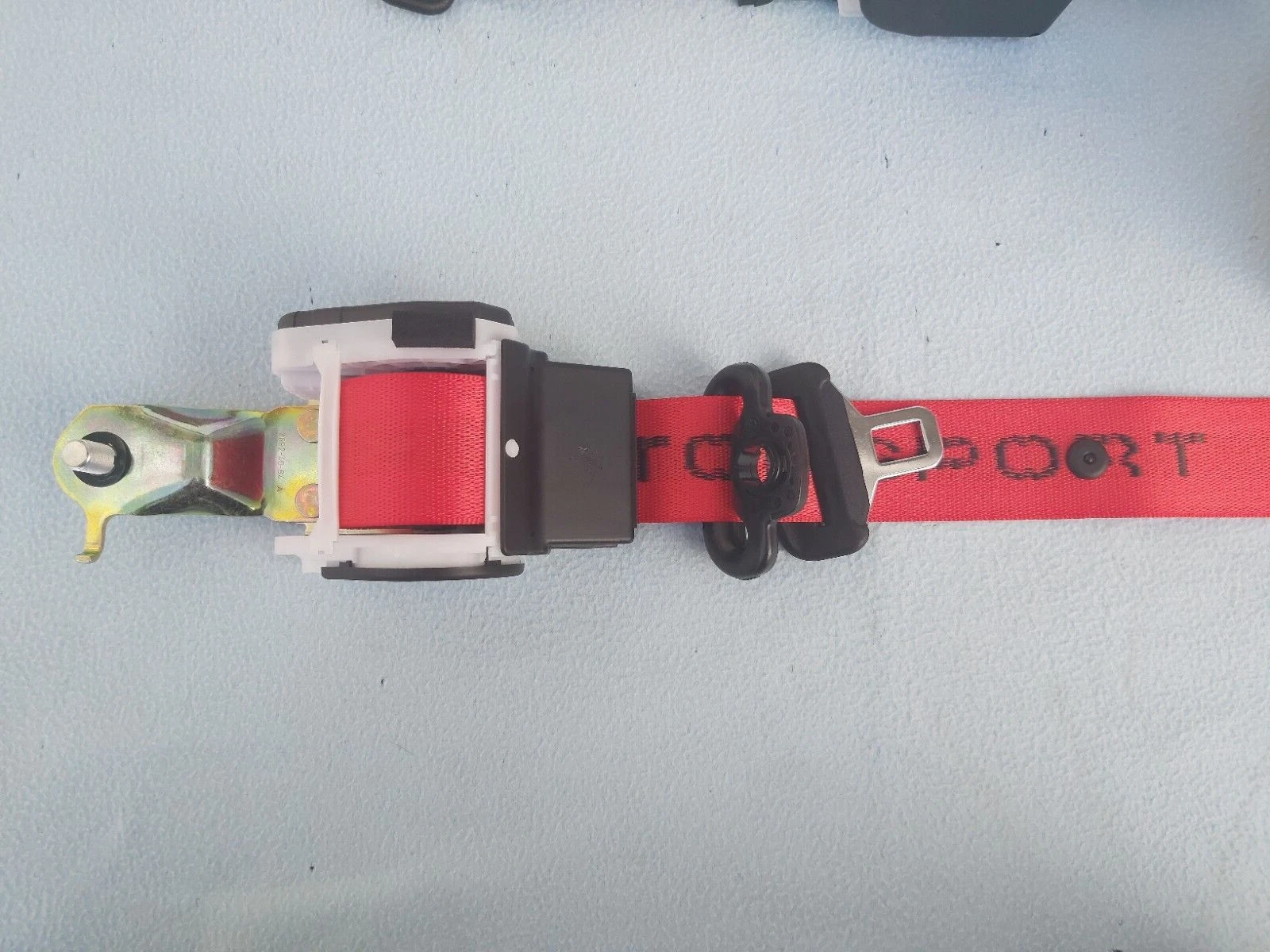 GENUINE BMW E36 COUPE RED MOTORSPORT UPPER FRONT BELTS (LEFT + RIGHT)