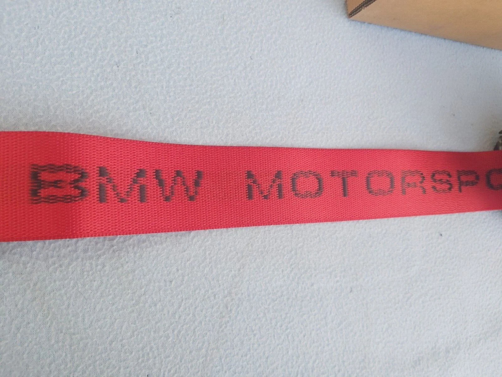 GENUINE BMW E36 RED MOTORSPORT UPPER REAR BELTS (LEFT + RIGHT)