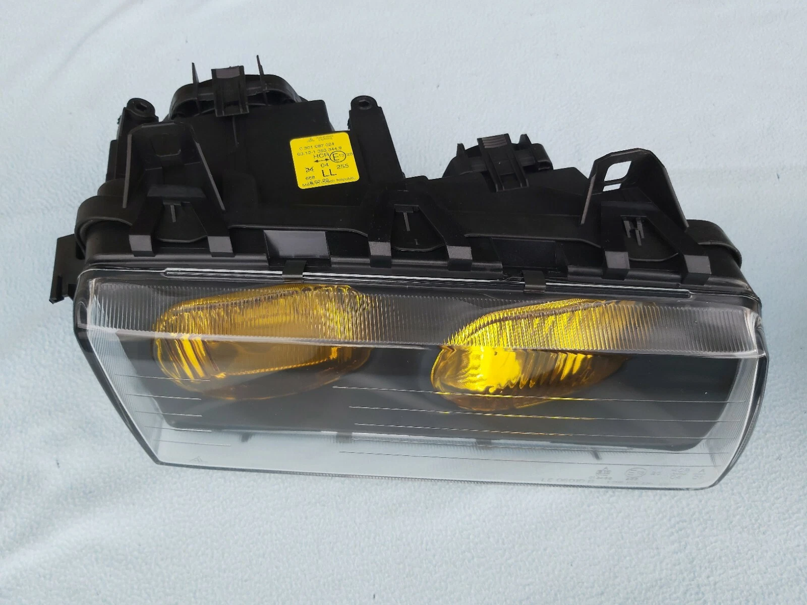 BMW E36 M3 GT YELLOW BOSCH EURO ELLIPSOID HEADLIGHTS w. NEW LENSES, ORIGINAL BMW