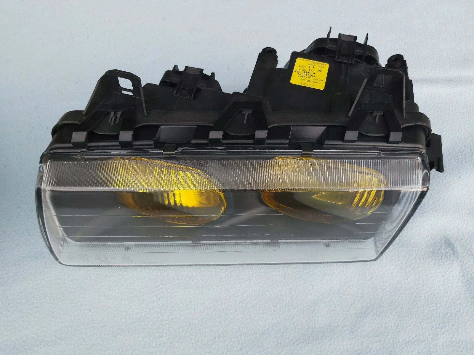 BMW E36 M3 GT YELLOW BOSCH EURO ELLIPSOID HEADLIGHTS w. NEW LENSES, ORIGINAL BMW