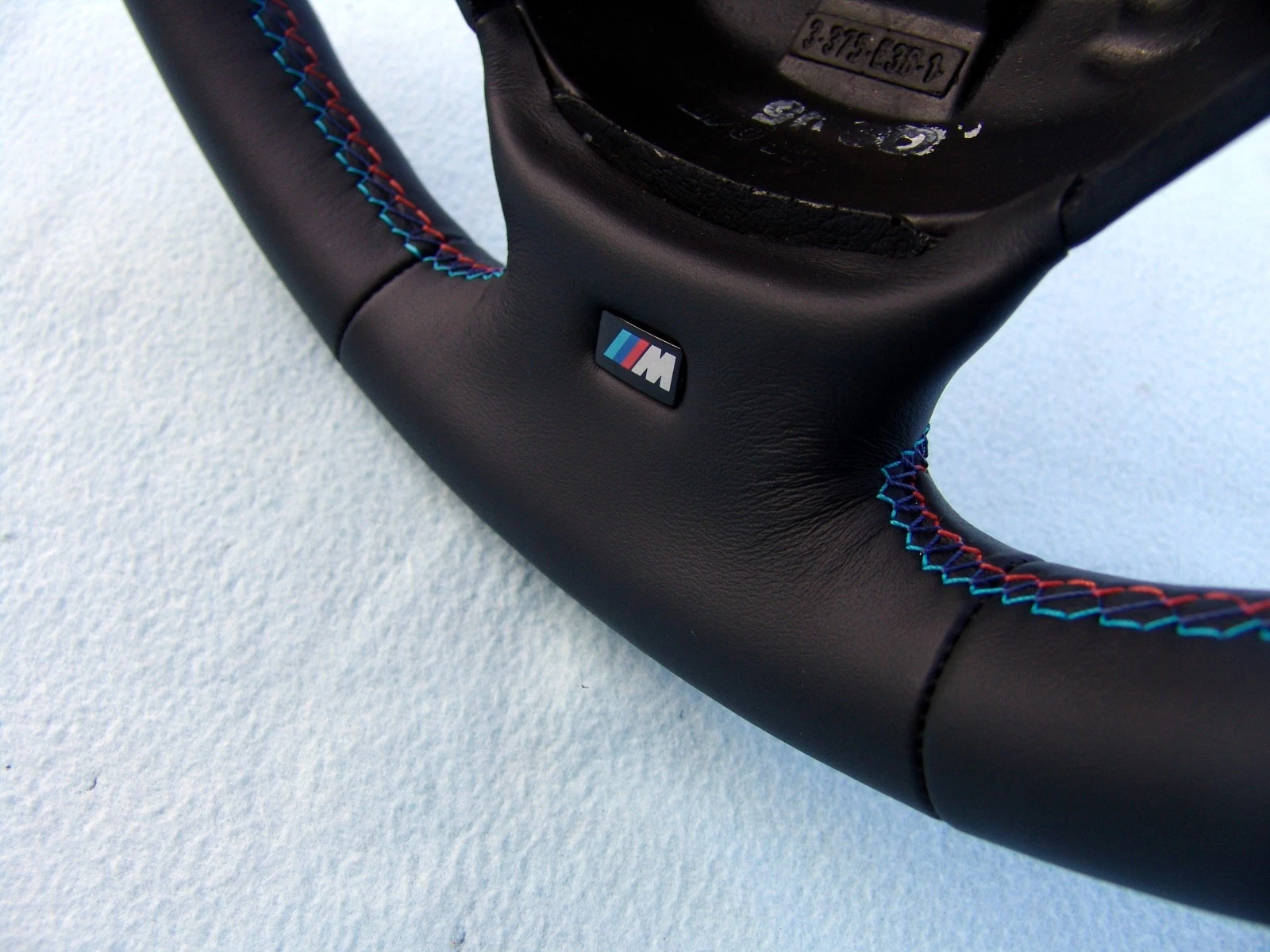 BMW M TECHNIC SPORTS STEERING WHEEL, E36 M3 NEW NAPPA LEATHER, 3 COLOR STITCHING