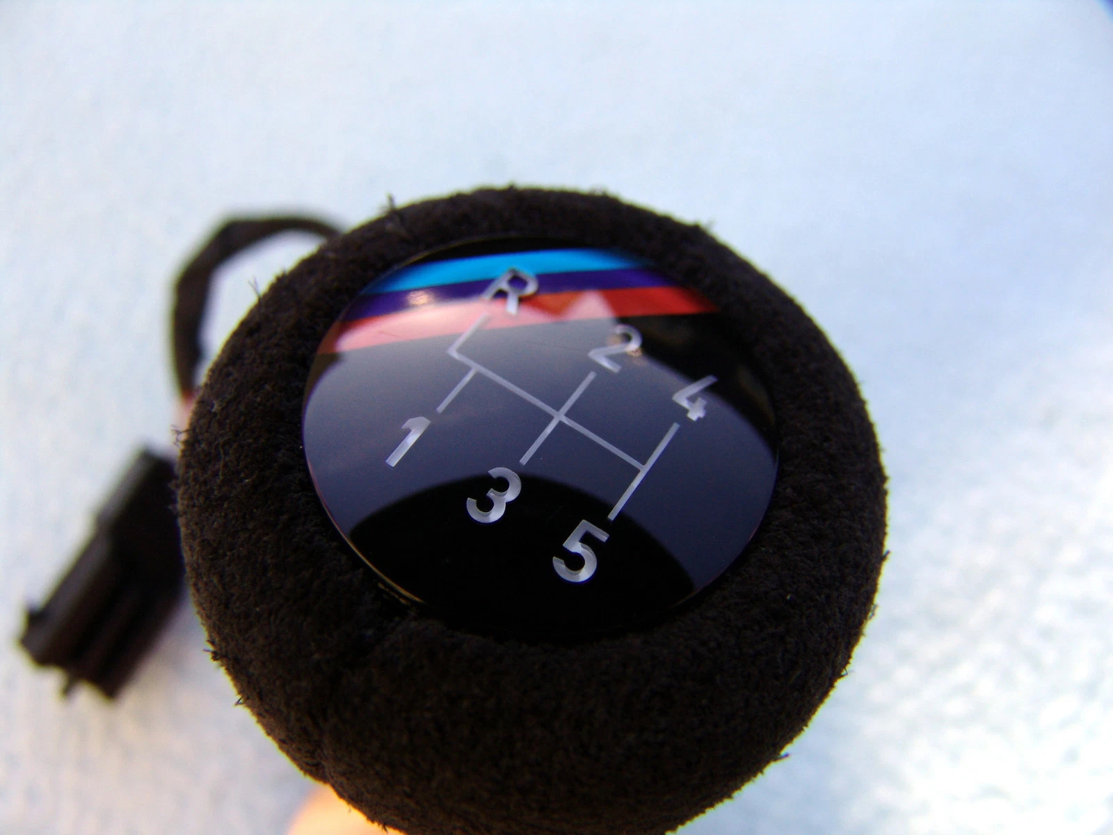 ORIGINAL BMW E30 M3 Sport Evolution Illuminated Shift Knob - Suede / Rough Leather