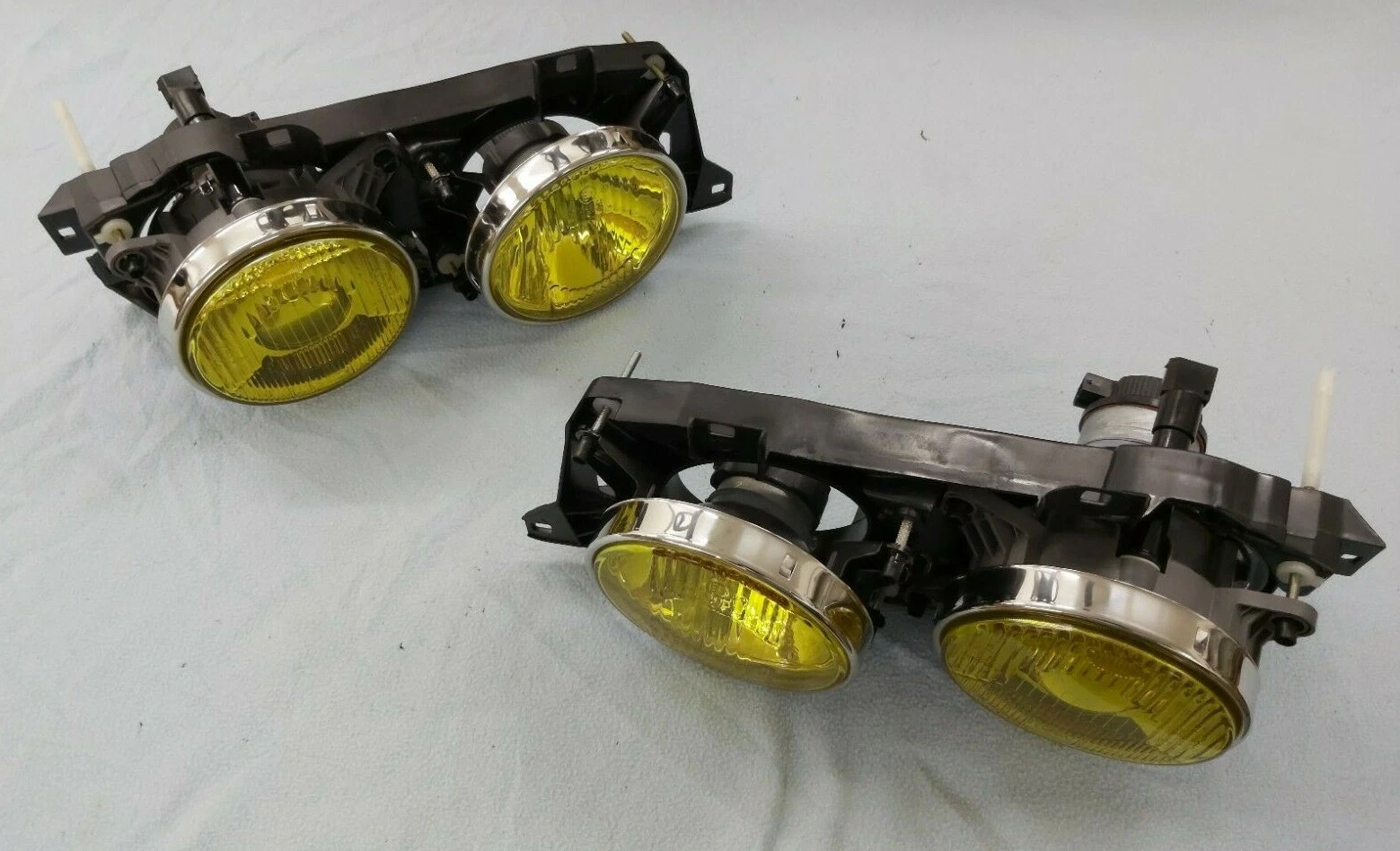 BMW E32 E34 M5 HELLA ELLIPSOID EURO YELLOW HEADLIGHTS,OEM, GENUINE BMW,BRAND NEW