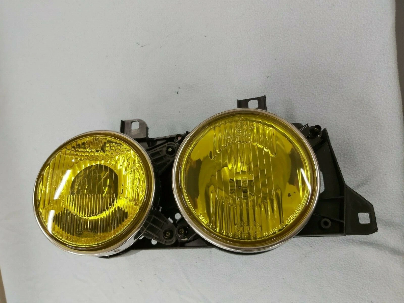 BMW E32 E34 M5 HELLA ELLIPSOID EURO YELLOW HEADLIGHTS,OEM, GENUINE BMW,BRAND NEW