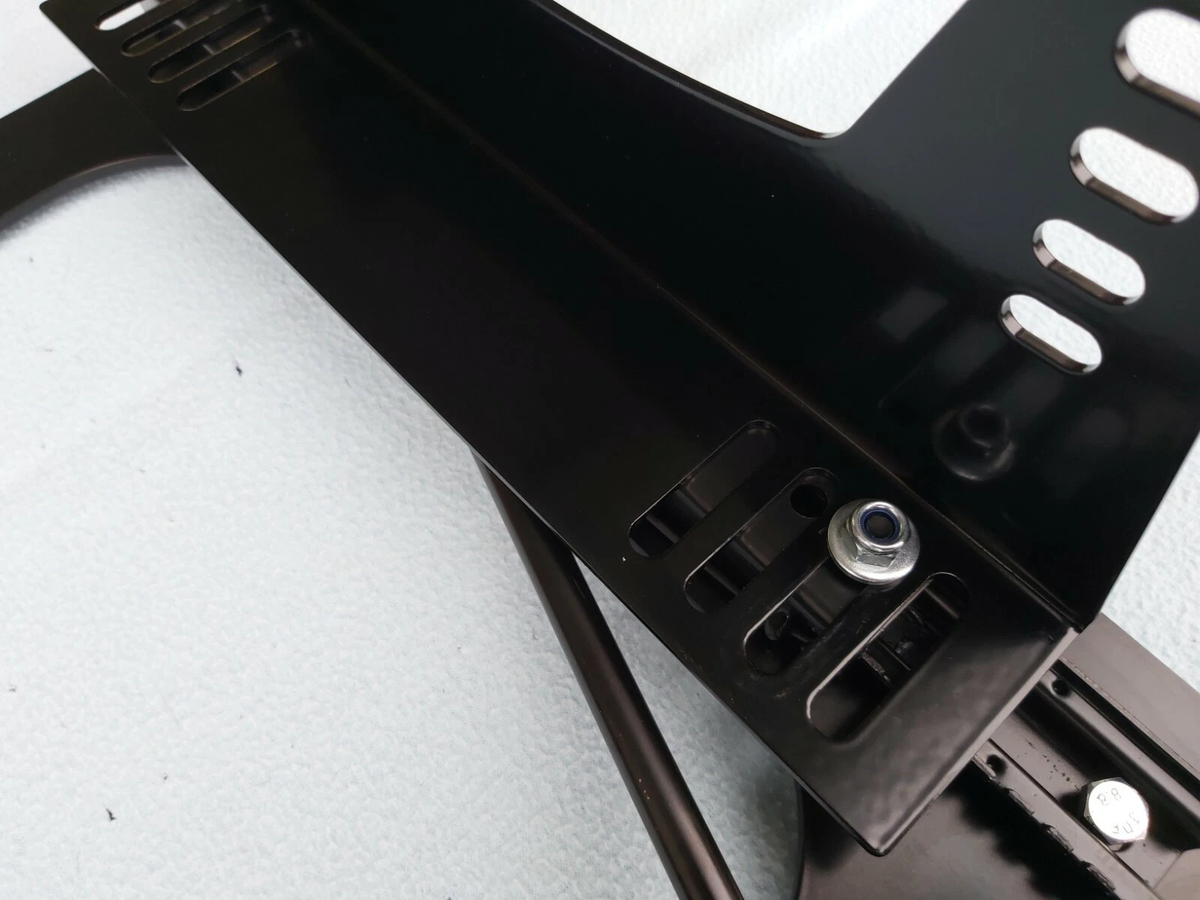 BRACKET w. SLIDERS AND SIDE MOUNTS FOR BUCKET SEATS, BMW E36, E46, M3, MADE IN GERMANY