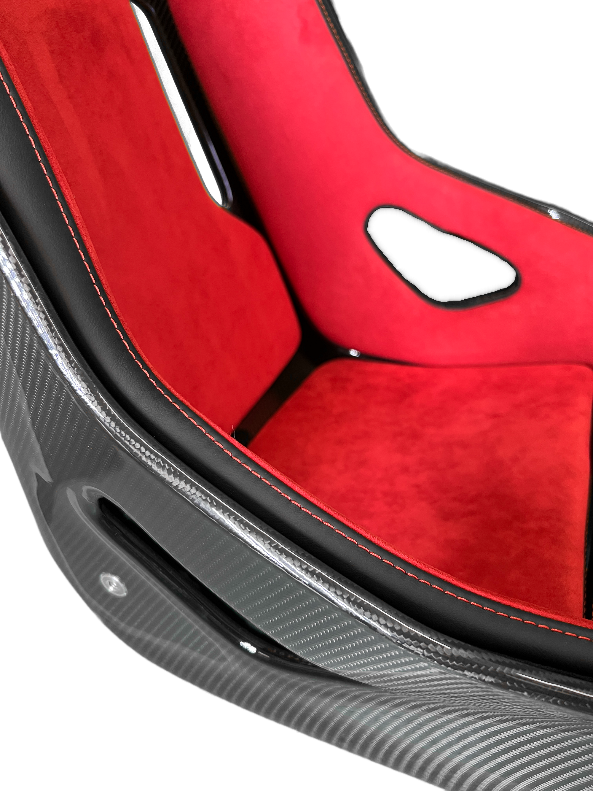 Recaro Podium CF Alcantara Red / Leather Black