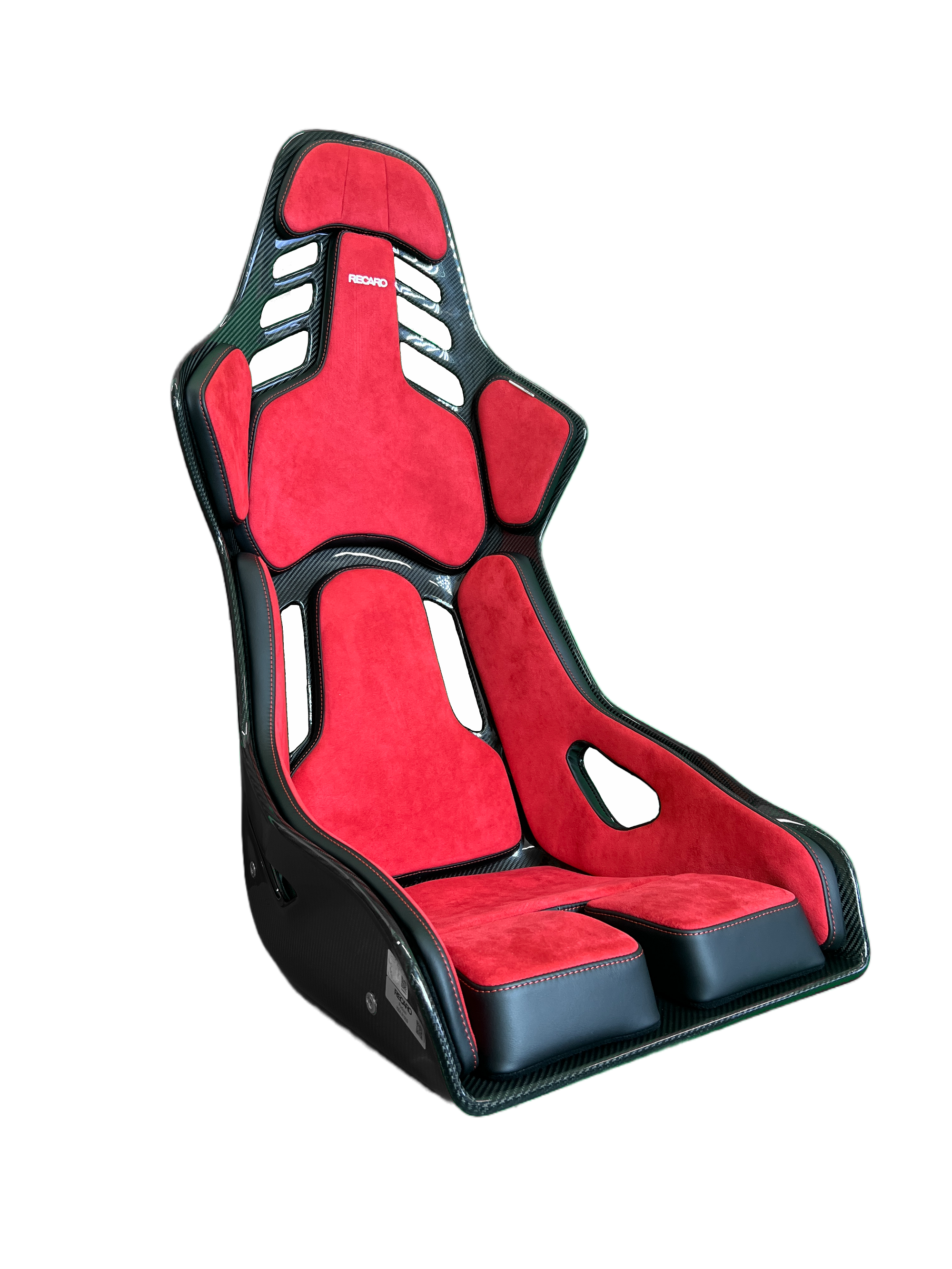 Recaro Podium CF Alcantara Red / Leather Black