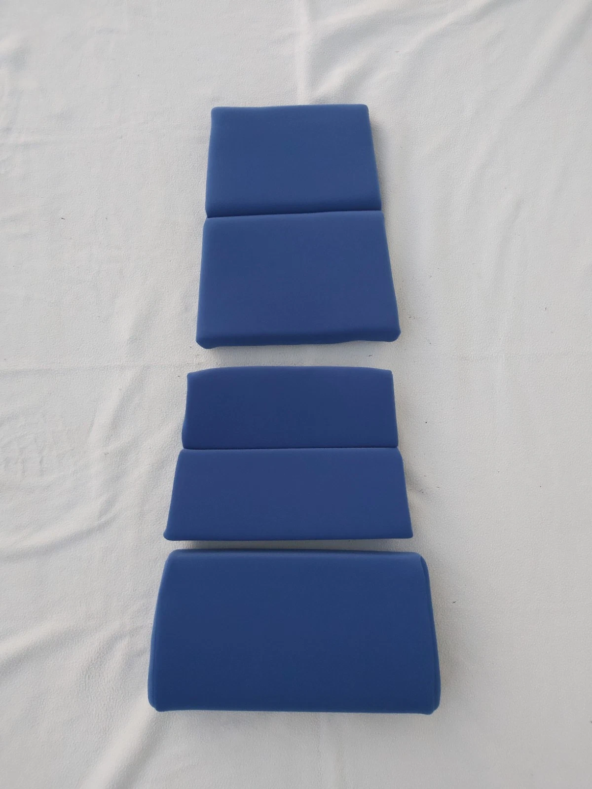SEAT COVERS VELOUR BLUE for RECARO POLE POSITION ABE SEAT, NEW