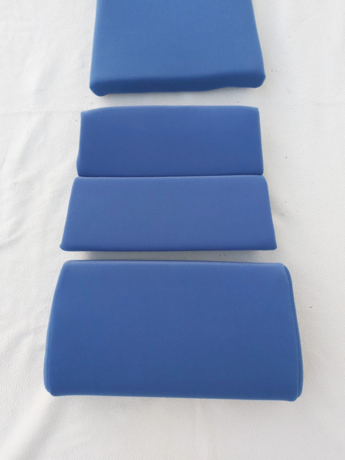 SEAT COVERS VELOUR BLUE for RECARO POLE POSITION ABE SEAT, NEW
