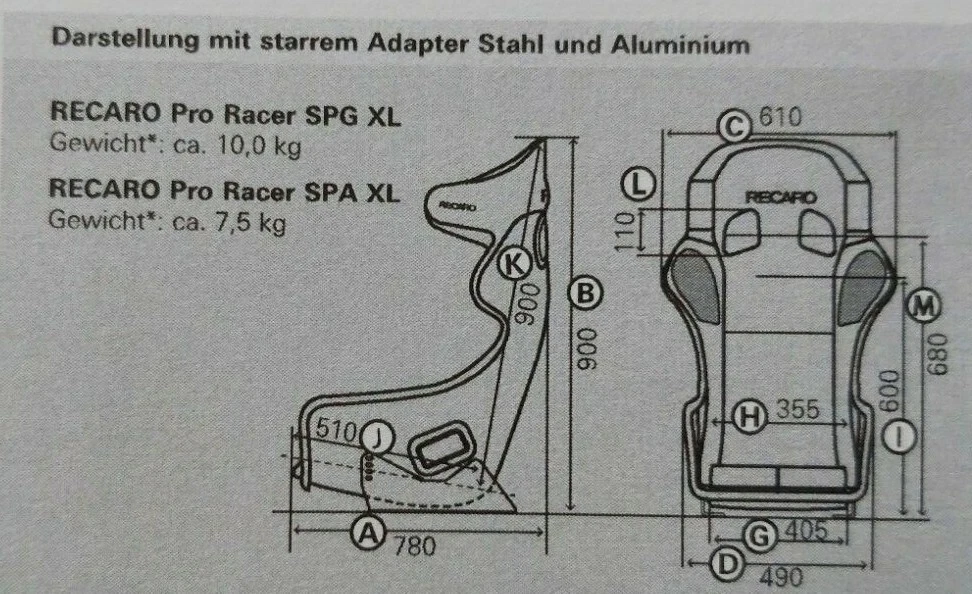 Recaro Pro Racer SPA XL Perlonvelours Black