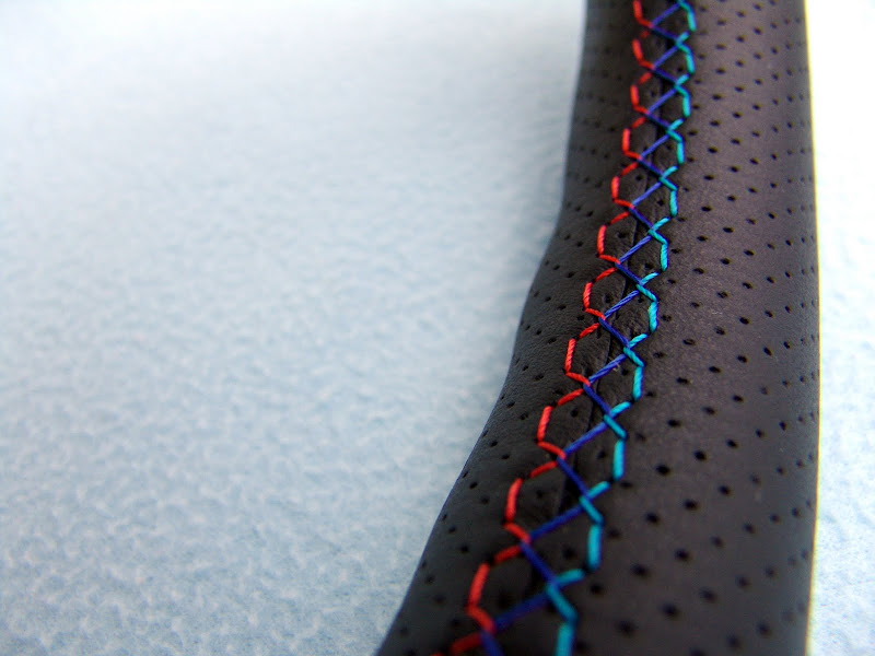 BMW E30 M Technic 2 steering wheel 370mm, new plain/perforated leather