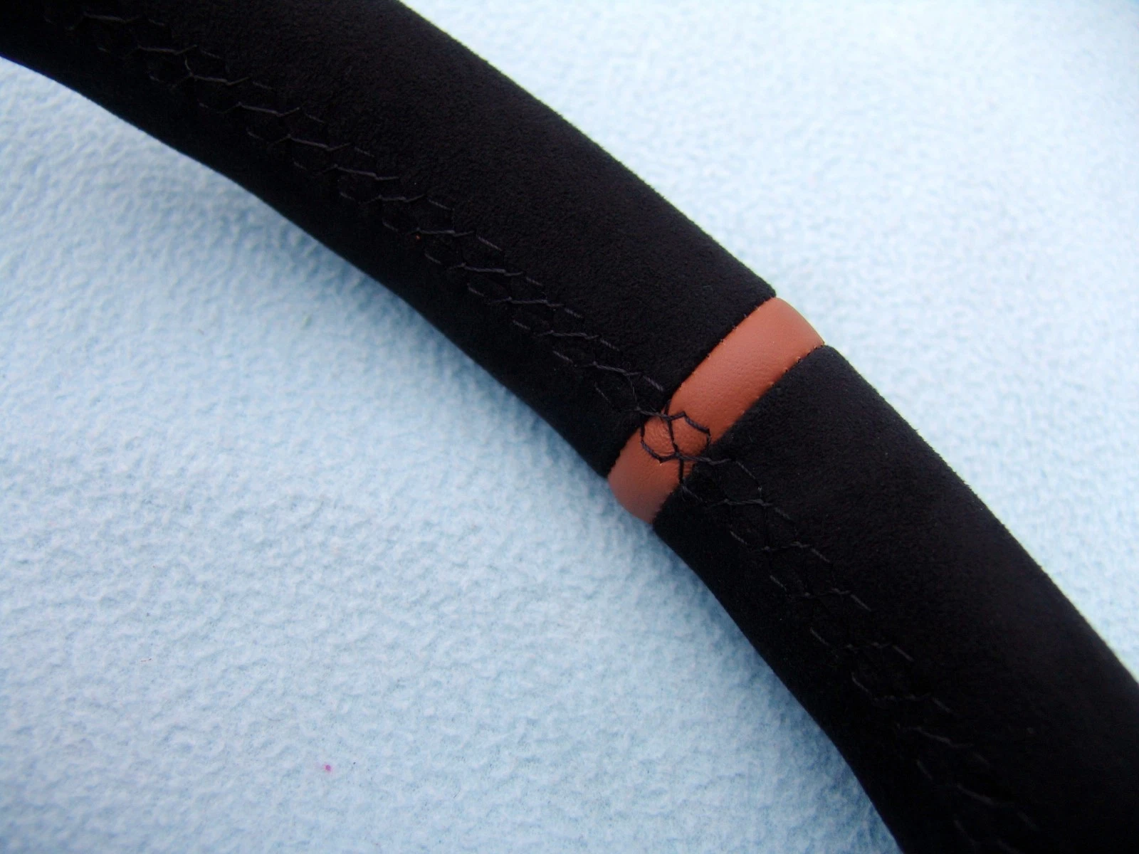 BMW M Technic steering wheel E39, E46, Alcantara + Cinnamon top center stripe