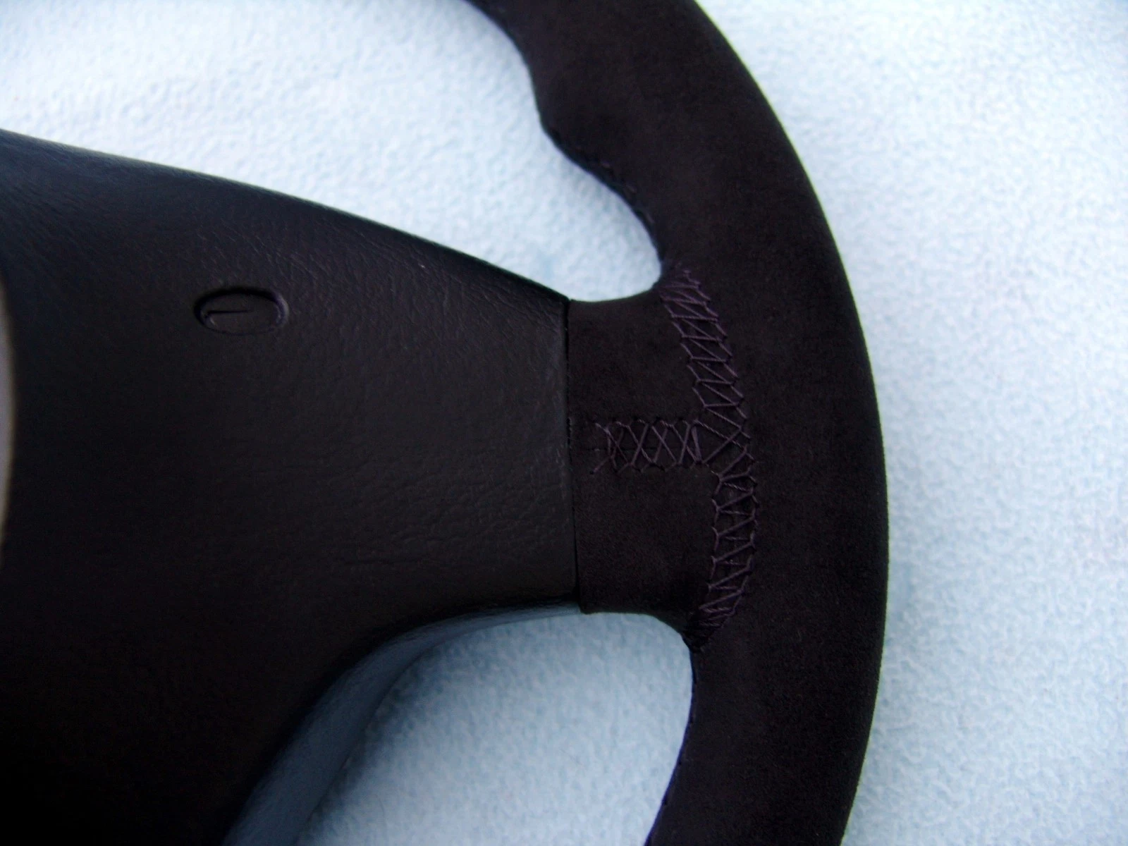 BMW M Technic steering wheel E39, E46, Alcantara + Cinnamon top center stripe