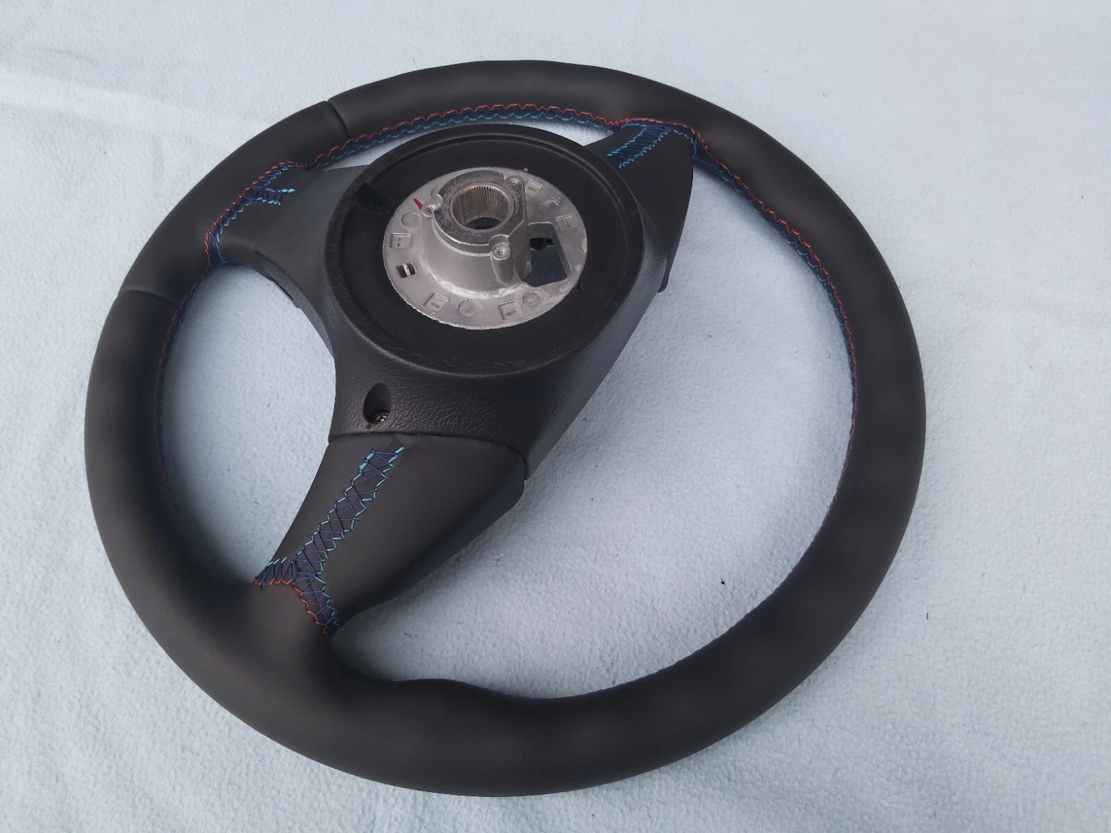 BMW E36 Euro sports steering wheel with thumb rests, new leather