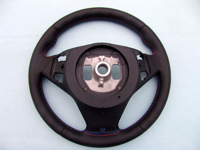 BMW E60, E61 M5, E63, E64 M6 SMG M TECHNIC STEERING WHEEL, NEW NAPPA LEATHER
