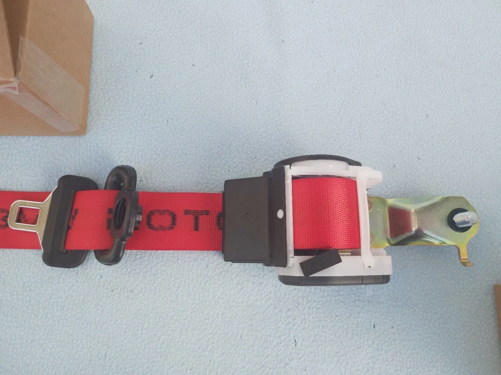 GENUINE BMW E36 COUPE RED MOTORSPORT UPPER FRONT BELTS (LEFT + RIGHT)