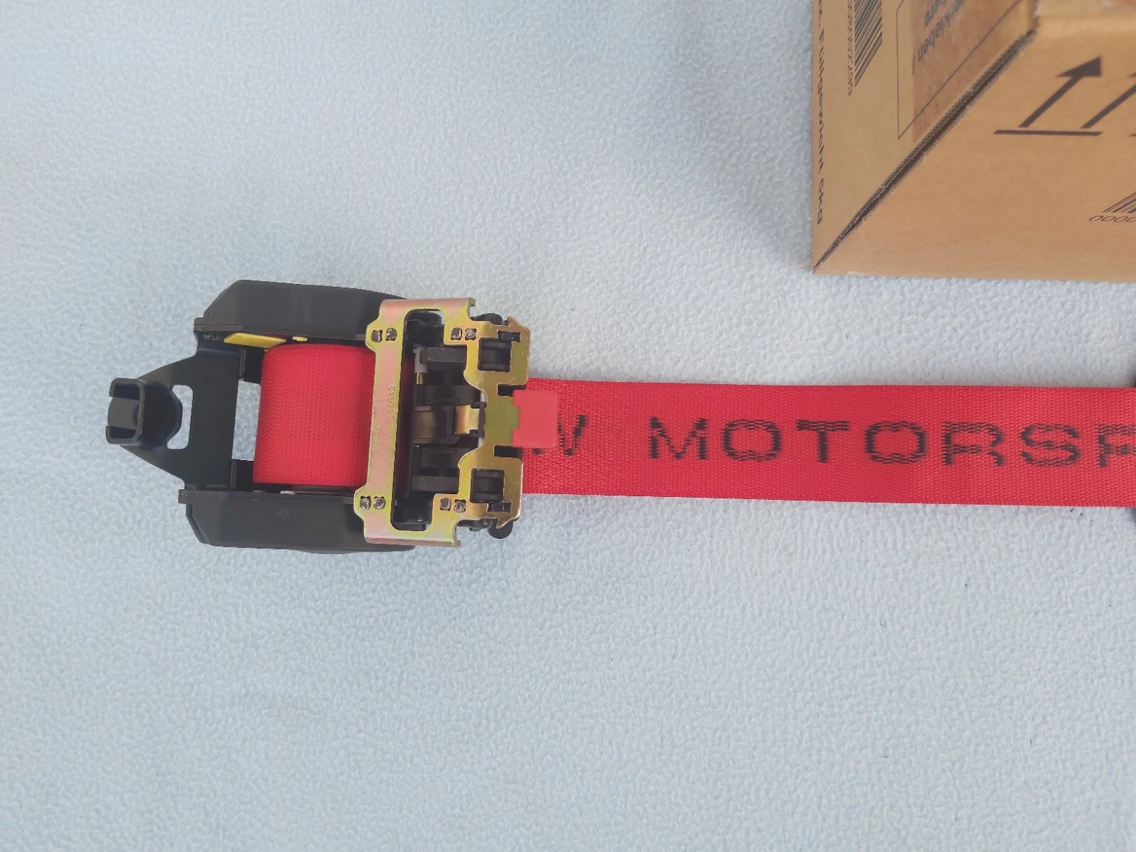 GENUINE BMW E36 RED MOTORSPORT UPPER REAR BELTS (LEFT + RIGHT)