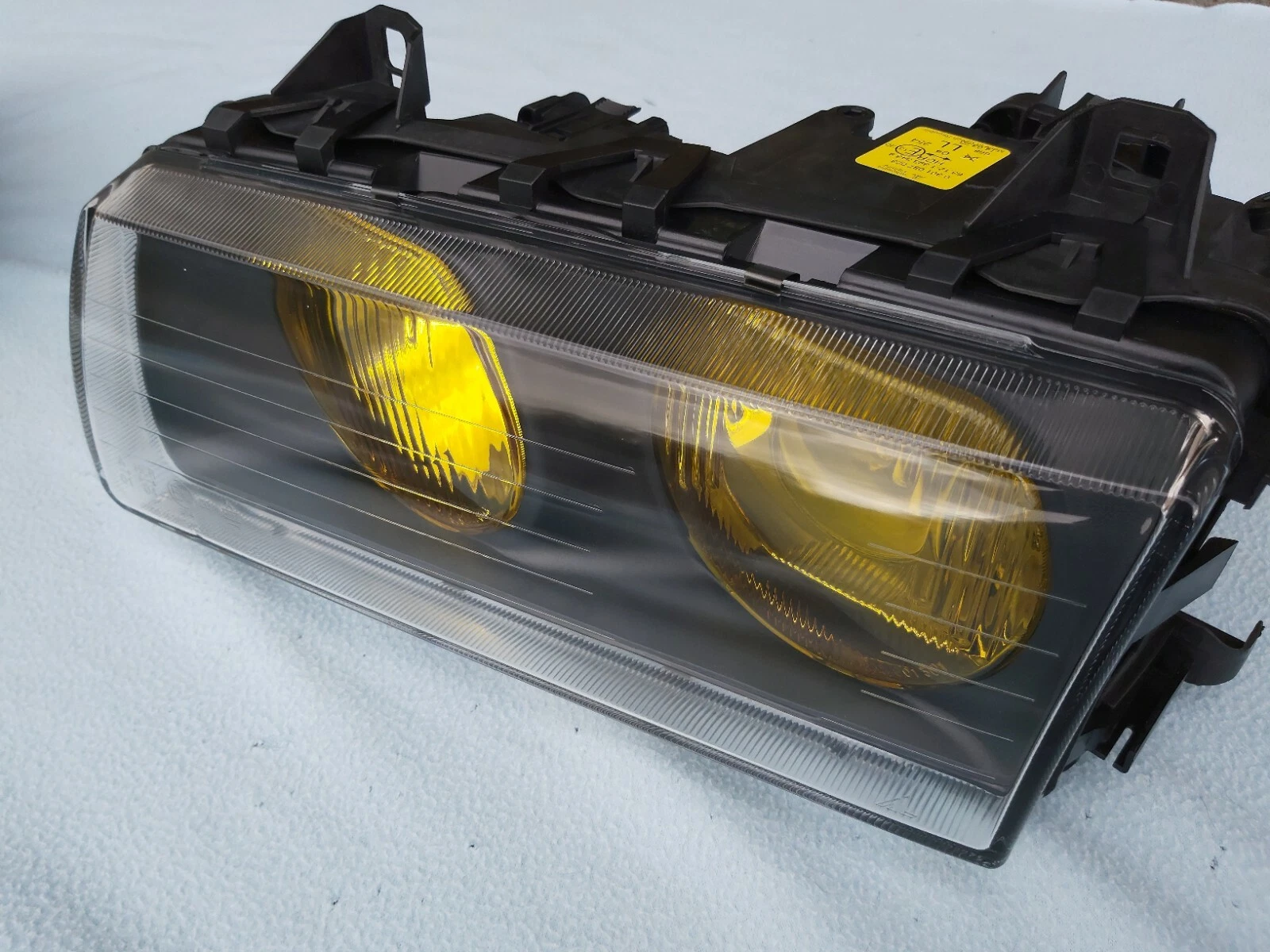 BMW E36 M3 GT YELLOW BOSCH EURO ELLIPSOID HEADLIGHTS w. NEW LENSES, ORIGINAL BMW
