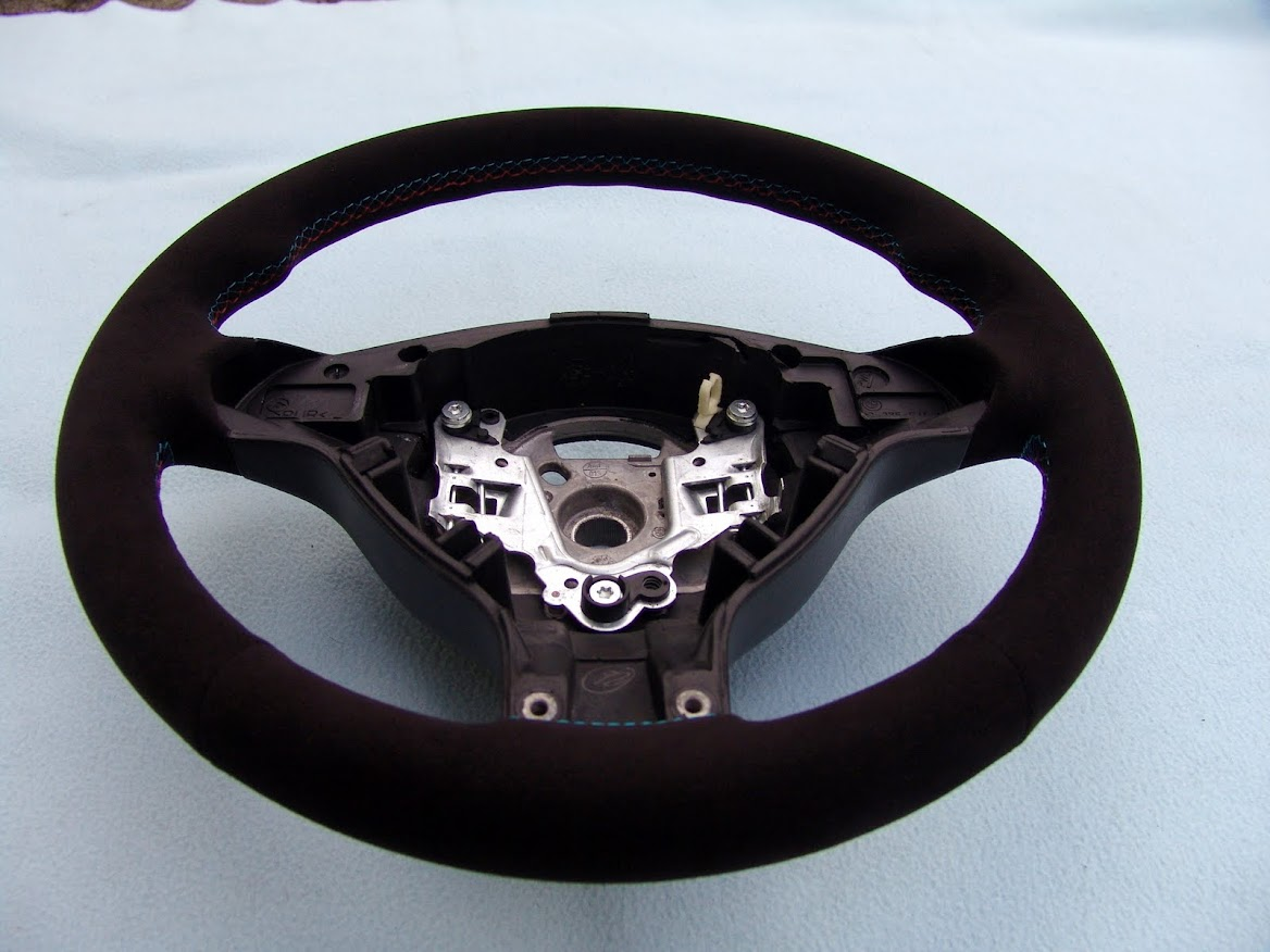 BMW M TECHNIC STEERING WHEEL, NEW ALCANTARA, 3 COLOR STITCHING, E39 M5, E46 M3
