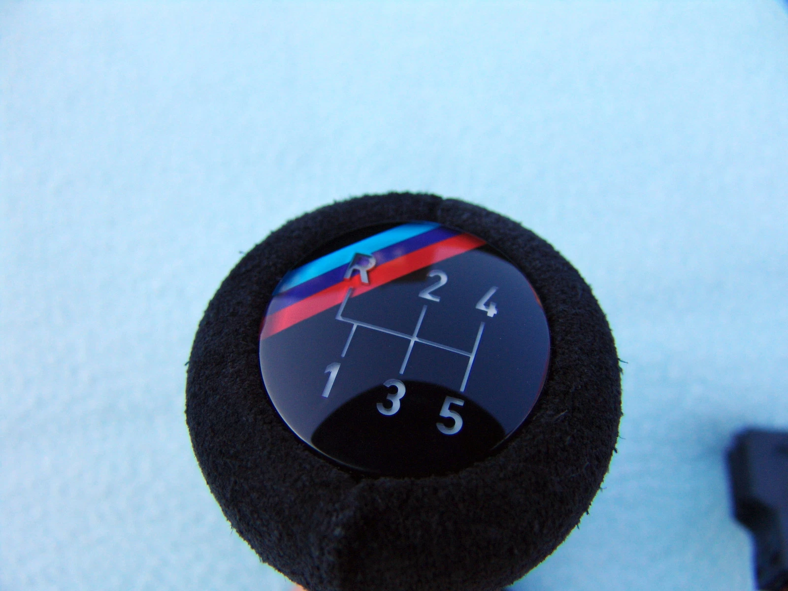 ORIGINAL BMW E30 M3 Sport Evolution Illuminated Shift Knob - Suede / Rough Leather