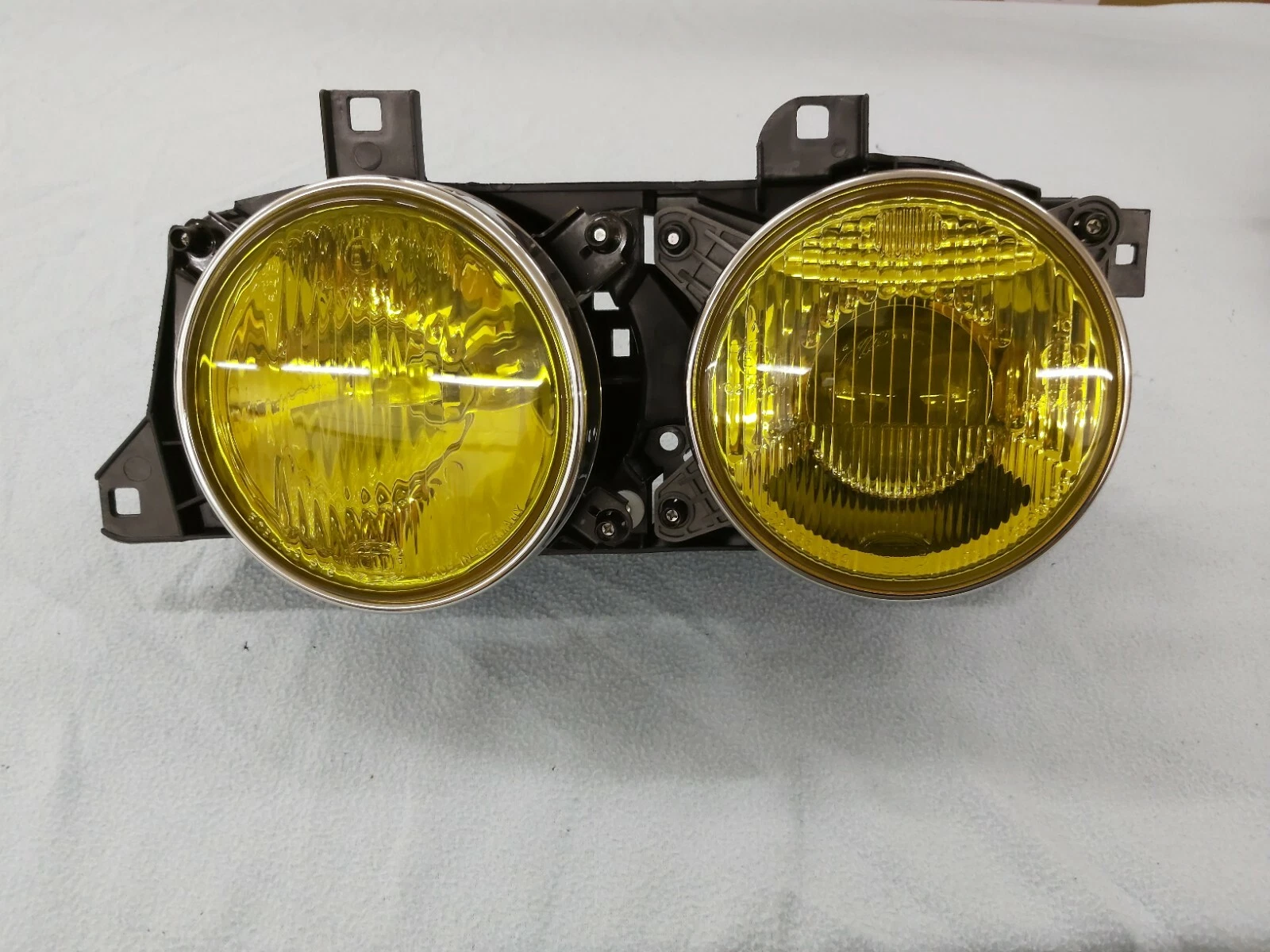 BMW E32 E34 M5 HELLA ELLIPSOID EURO YELLOW HEADLIGHTS,OEM, GENUINE BMW,BRAND NEW
